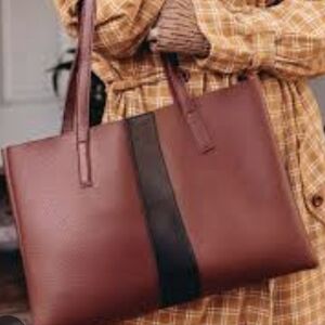 Vince Camuto Pebbled Vegan Leather Tote